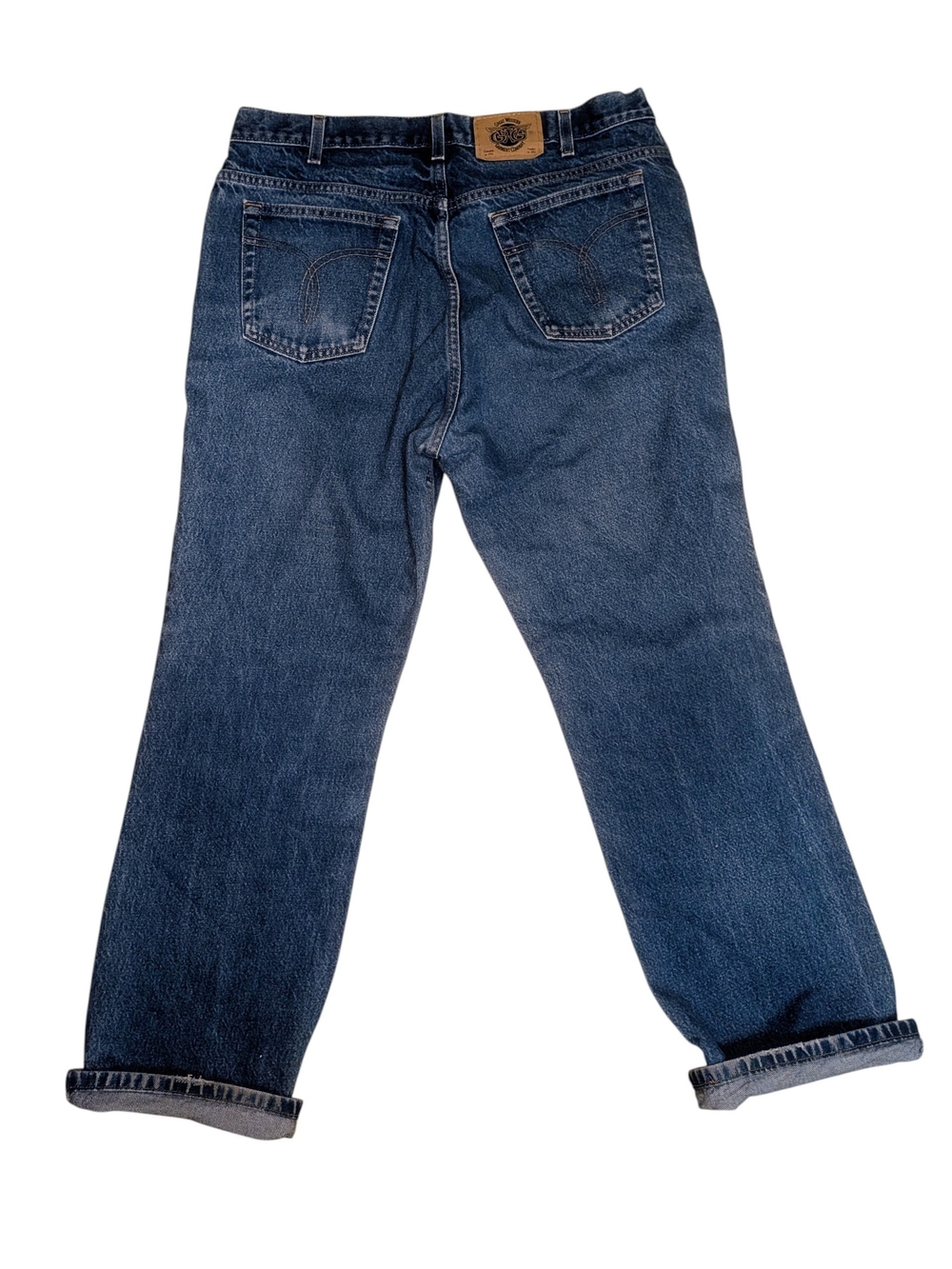 GWG 90s Vintage Made In Canada Relaxed Fit Dark Denim Jeans Baggy Fit
